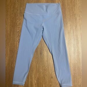 size 12 lululemon leggings, color Chambray